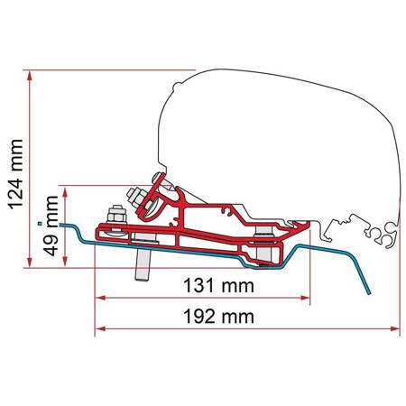 Adapter Ford Transit L3 H3