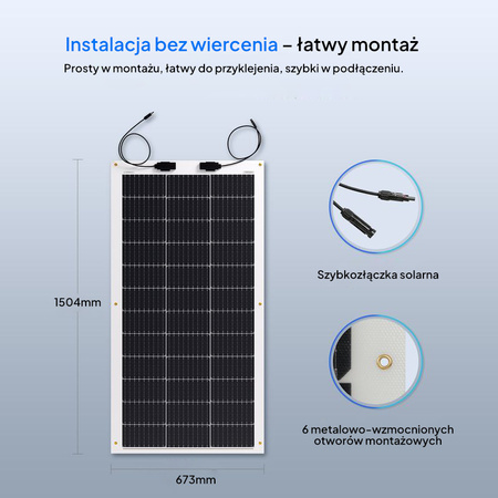 Panel elastyczny Renogy 175W 12V Monokrystaliczny