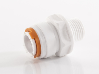 Carbest Złącze proste 12 mm z gwintem zewn. 3/8 cala - system wtykowy