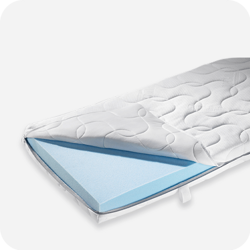 Froli Mobil mattress Cold foam, hardness 4, cover double quilted  - custom cutout & dimensions