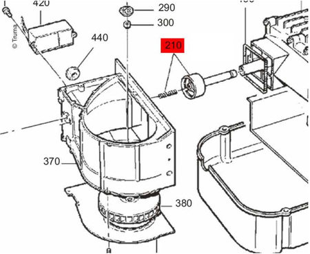 Air chamber with spring for E-4000