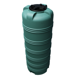 Cylindryczny pionowy pojemnik 750 l UHPLAST zielony