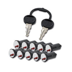 Kit 10 cylinders 2 keys Zadi