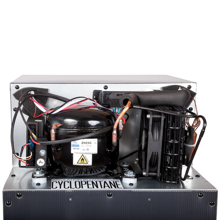 Yolco KL50D built-in compressor fridge 44 l - dual-zone with freezer, 12/24 V, Bluetooth, for motorhomes