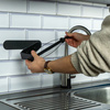 silwy Magnetic Paper Towel Holder Black Metal 30.8 cm