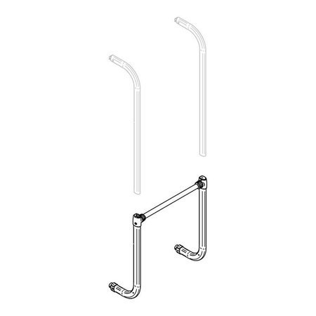 Crossbar + T-Pieces Thule Elite G2 / Esse4, Set left and right