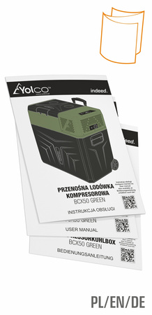 Yolco przenośna lodówka kompresorowa BCX50 47 l, zielona