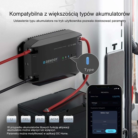 Ładowarka DC-DC Renogy 20A 12V (RBC20D1U-G2)