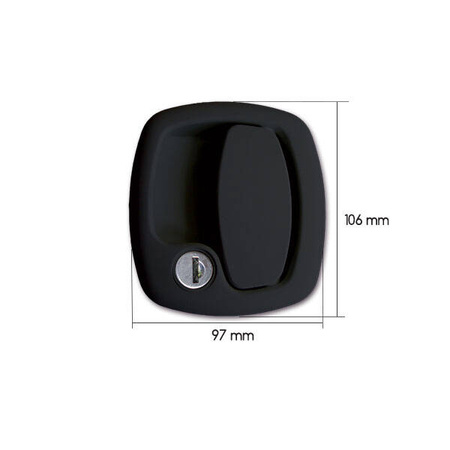 Complete lock 1200 black - New System key