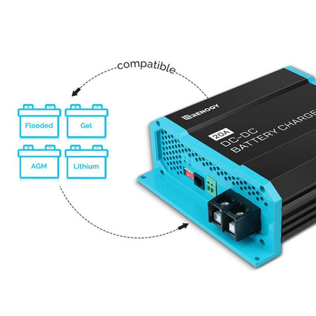 12V 20A DC to DC On-Board Battery Charger | Renogy UK
