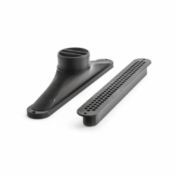 Wylot powietrza o przyłączu prostym z pokrywą hexagon 25cm do przykręcania