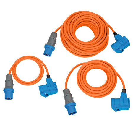 Extension Cable Camping CEE-CEE/Schuko, 1.5 m orange