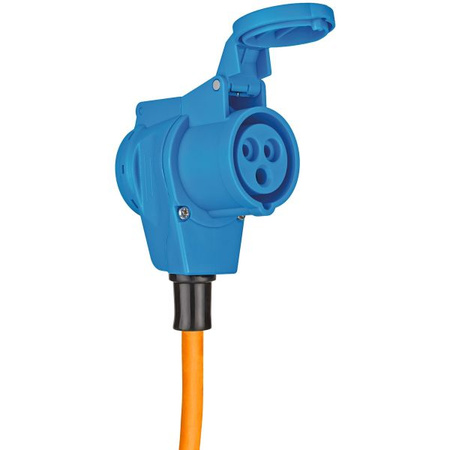 Extension Cable Camping CEE-CEE/Schuko, 10 m orange