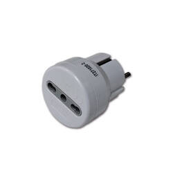 Schuko 16 A adapter matt white