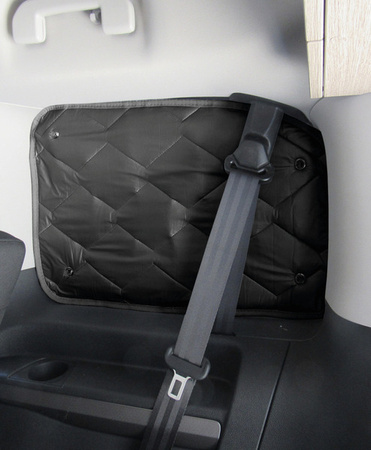 Thermal insulation for the living area of Renault Trafic / Opel Vivaro 2002-2014, short wheelbase - Carbest Premium Blackline thermal mats, 9-layer Isoflex, 4 pieces