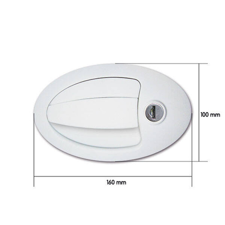 Complete large oval lock