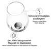 Kryształowe magnetyczne szklanki o pojemności 400 ml silwy