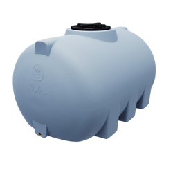 Pojemnik na płyny z niskim środkiem ciężkości 1000 l UHPLAST szary