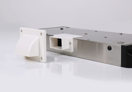 Okap podszafkowy Carbest 12 V – stal nierdzewna, 98 m³/h, LED