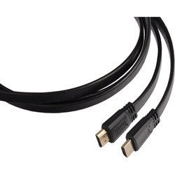 Kabel HDMI płaski 1m z Ethernetem 4041431713820