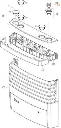 Knob for Truma S 3004 / S 5004, chrome