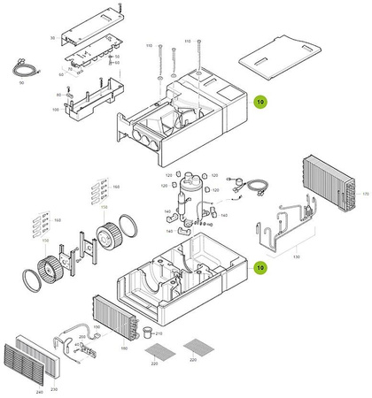 Housing, black for Saphir Compact