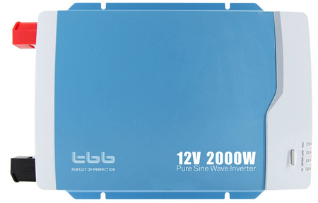 Inverter pure sine 12/24V DC to 230V AC with bypass 2000W IH2000L-BYP TBB Power