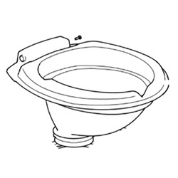 Wnętrze muszli klozetowej