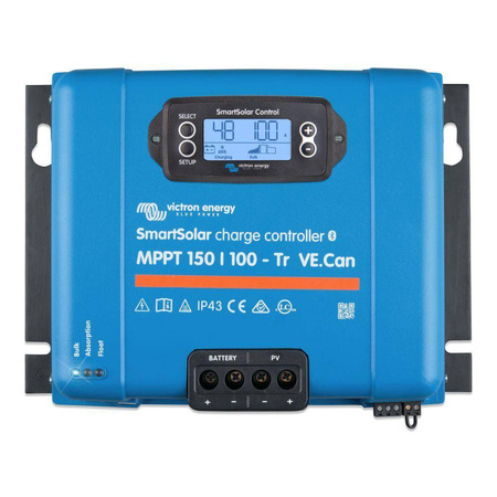 Solar charge controller SmartSolar MPPT 150/100-Tr VE.Can w. Bluetooth