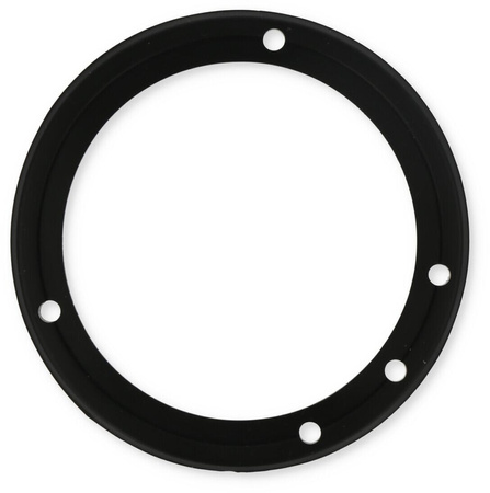 Wall seal for fireplace, black