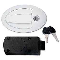 Kompletny duży owalny zamek