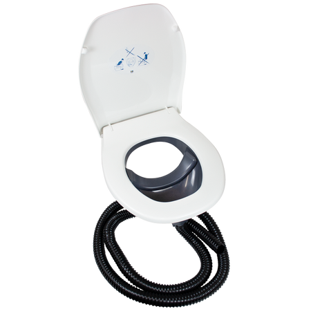 Separett Privy 501 wkład separujący mocz z plastikową deską i klapą, szary