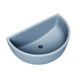 Umywalka z tworzywa odpornego na promieniowanie UV UHPLAST szary