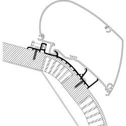 Adapter do montażu markiz 4,5 m marki Thule do kamperów Carthago Chic 2015