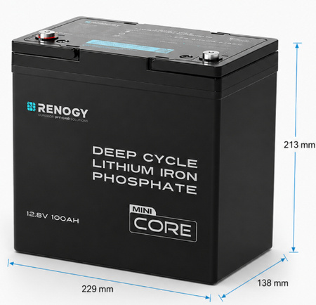 Akumulator Renogy Core Mini 12V 100Ah LiFePO4