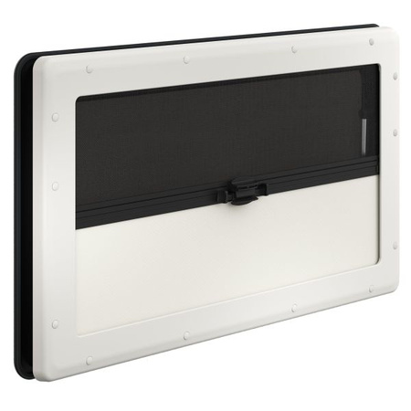 Hinged Window S10, 1000 x 500 mm white inner frame