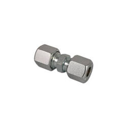 Galvanised steel gas fitting Ø 8 mm