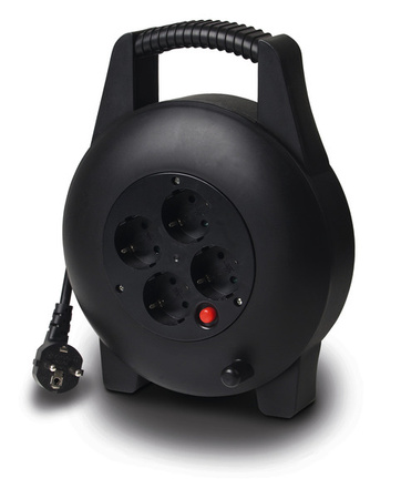 Bęben kablowy Carbest z 4 gniazdami, kabel 7,5 m