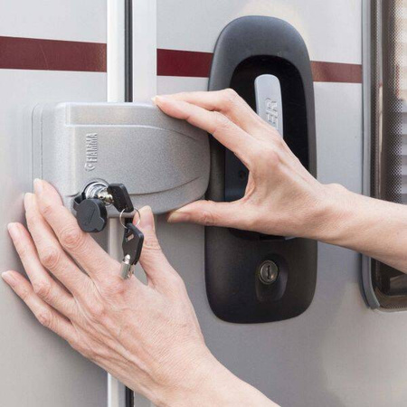 Dodatkowa blokada drzwi Fiamma Safe Door - do ściany - 3 sztuki