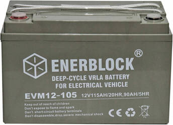 Akumulator kwasowo-ołowiowy ENERBLOCK AGM E-Vehicle 12V, 105AH Seria EVM
