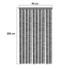 Grey/green chenille curtain 90 x 200 cm