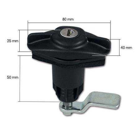 Lock 1209 with cylinder and keys