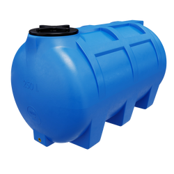 Pojemnik na płyny z niskim środkiem ciężkości 250 l UHPLAST niebieski