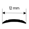 Black screw cover profile 200 m