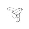Tilting table leg