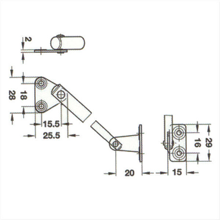 Stalowy kompas teleskopowy 20 cm