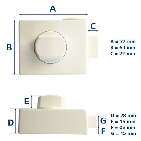 HEOSafe® Universal zamek dodatkowy do kampera - 1 sztuka