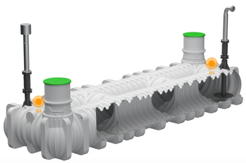 AQUAstay WASTEWATER TANK FLAT 20.000 L - BLACK