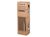 Carbest Chenille door curtain 56 x 205 cm, white/grey - for caravan and motorhome doors, keeps out insects and draughts