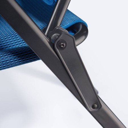 FF Kollektion HighQ Comfortable Blueline krzesło kempingowe jasnoniebieskie - 140 kg